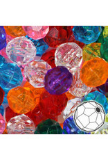 FACETED BEADS: 12MM  ASSORTED  360 PACK
