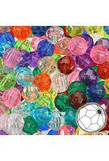 FACETED BEADS: 10MM  ASSORTED  450 PACK