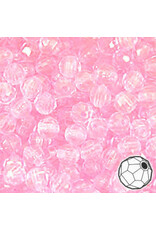 FACETED BEADS: 8MM PINK  900 PACK