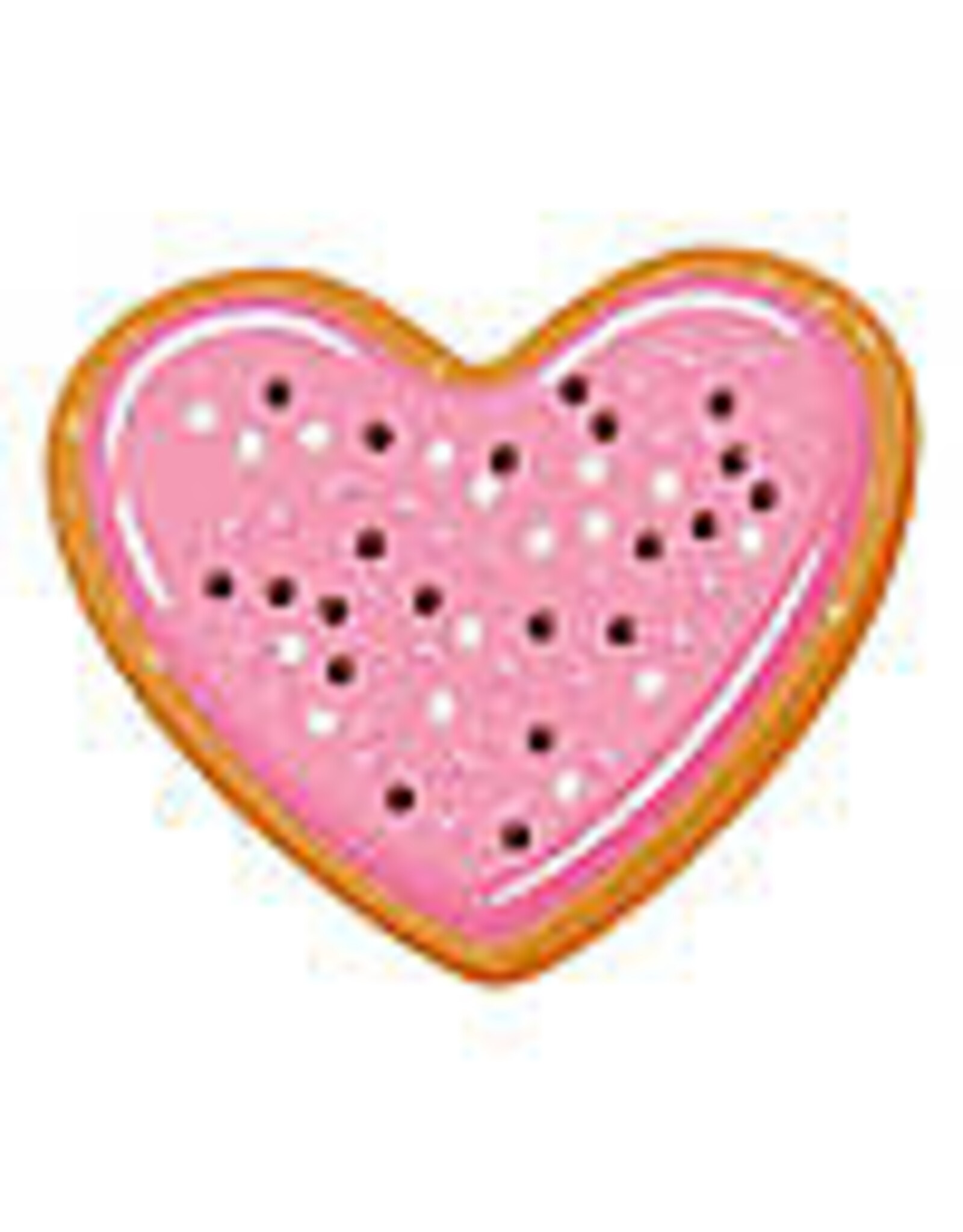 CUT OUT: ASSORTED HEART COOKIES  5.5"X5.5" 36 PACK