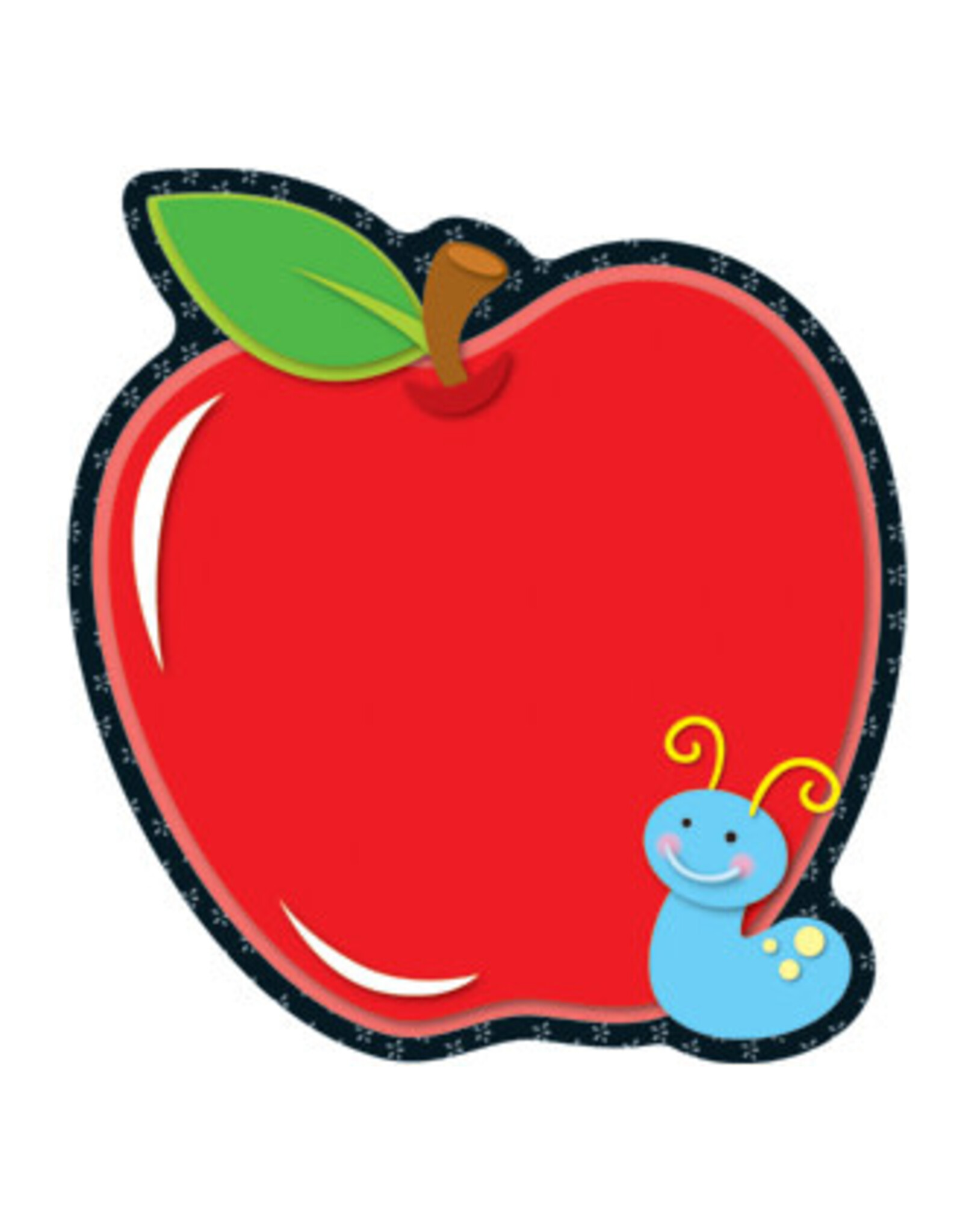 CARSON DELLOSA NOTEPAD: APPLE WITH WORM 5.75” x 6” - 50 Sheets