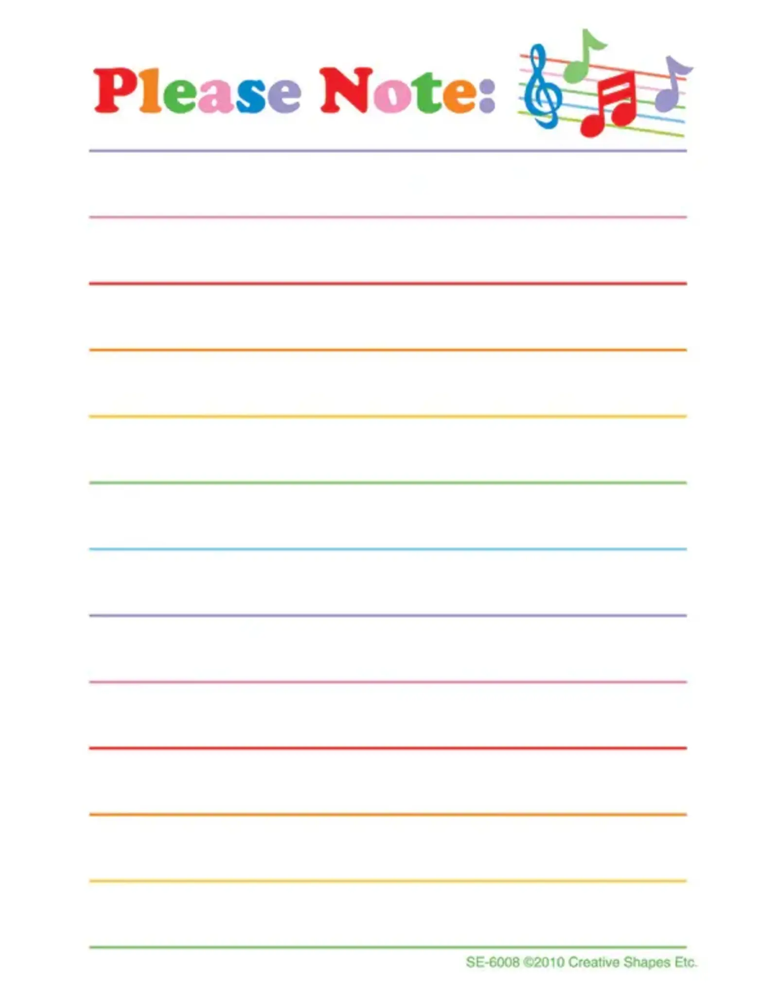 NOTEPAD  3.5 X 5 "PLEASE NOTE" 35 SHEETS