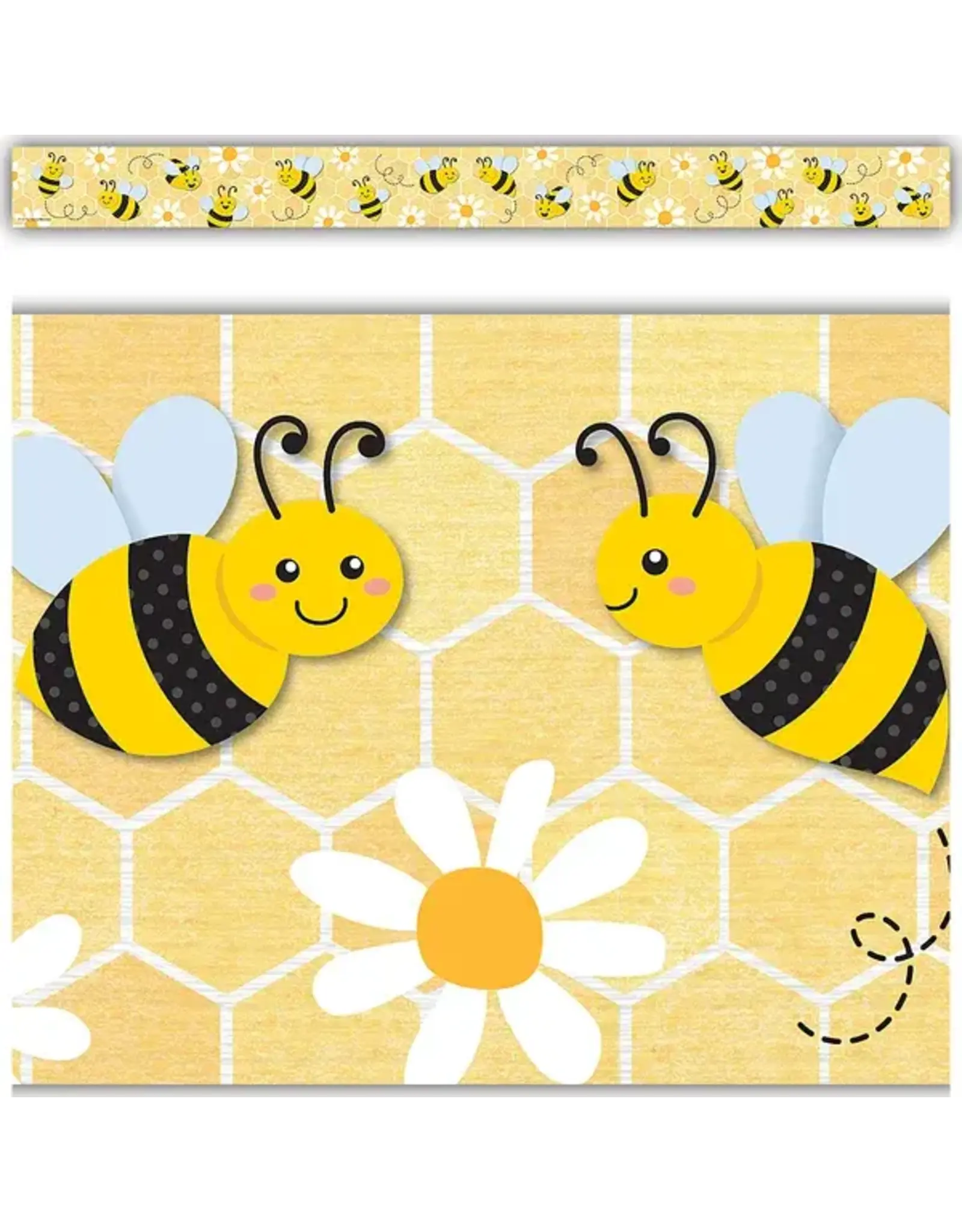 STRAIGHT BORDER BUZZING BEES 3"X35"