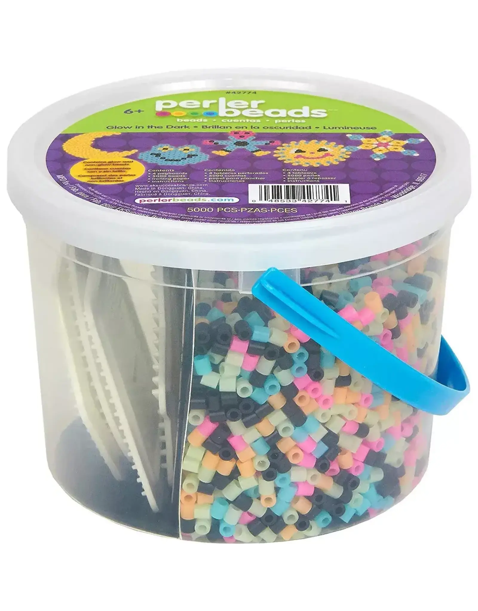 PERLER: GLOW IN THE DARK BUCKET 5000 PIECES