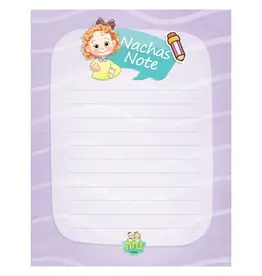 NACHAS NOTE -  GIRLS ENGLISH  4.25" X 5.50" 25 SHEETS