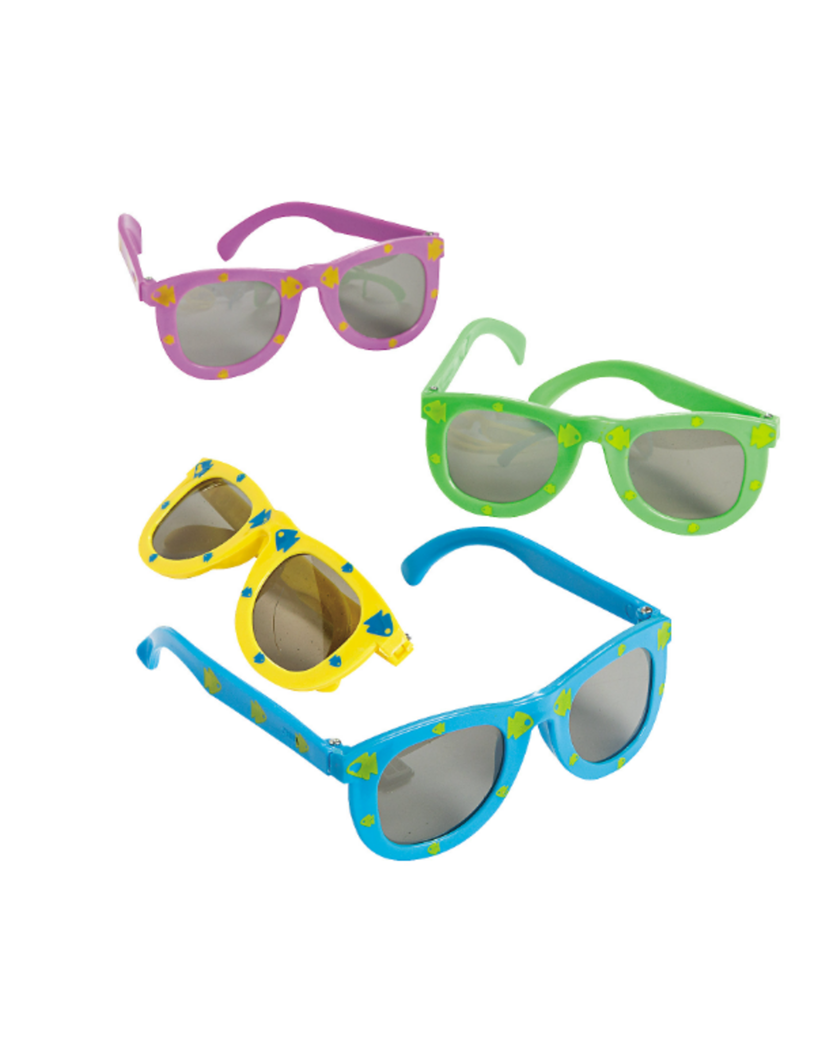 SUNGLASSES: FISH PRINT 12/PCKG
