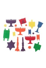 FOAM SHAPES - ASSORTED JEWISH THEME - 100 PACK