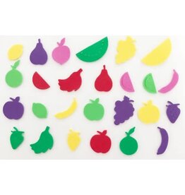 FOAM STICKER - FRUIT SHAPES - 60 PACK