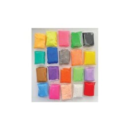 AIR-DRY FOAM CLAY CLASSPACK - 20 ASSORTED COLORS 10 GRAMS PER BAG