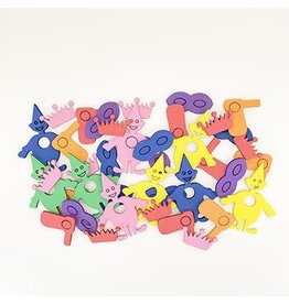 FOAM STICKERS: ASSORTED PURIM THEME - 40 PACK