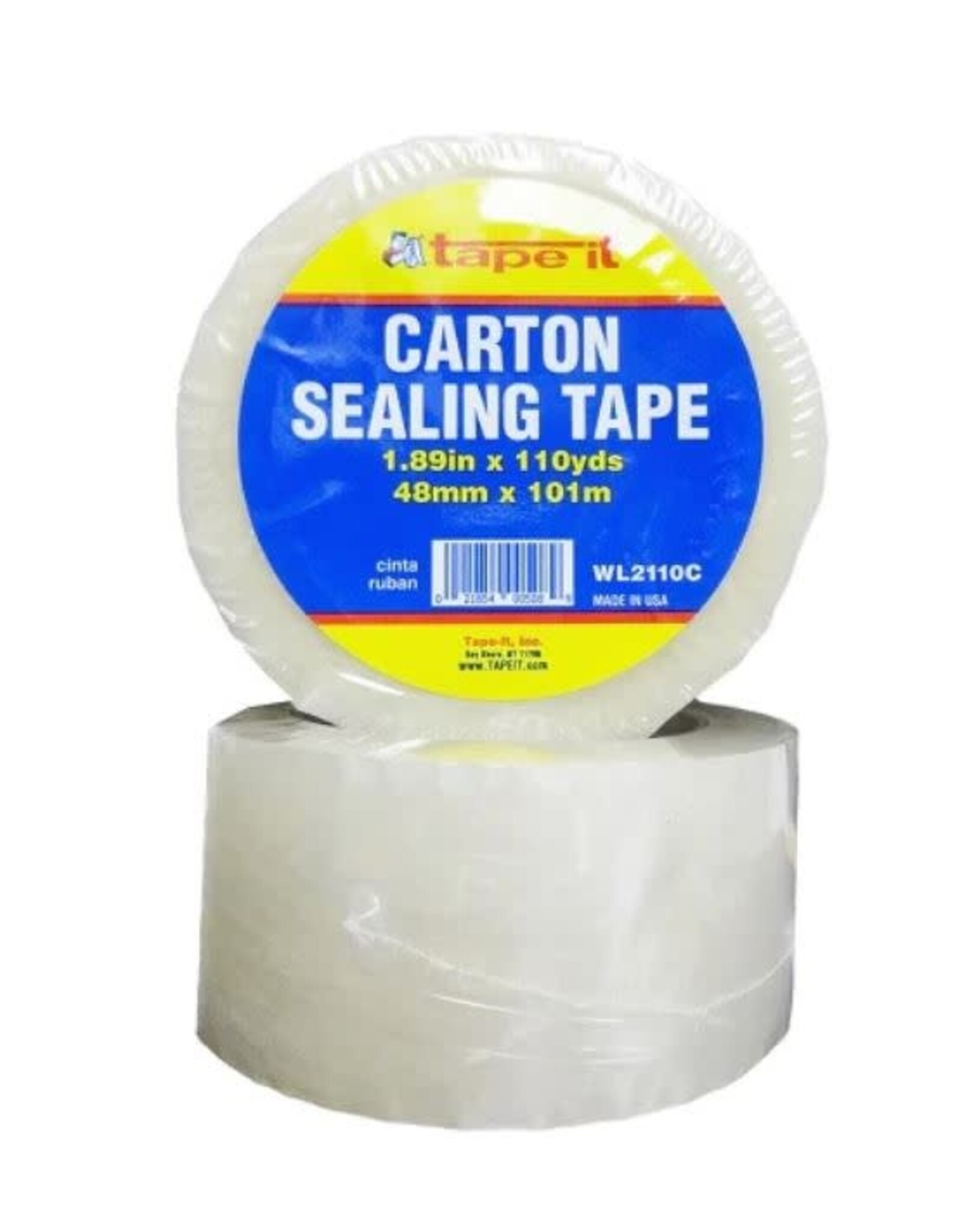 CLEAR PACKING TAPE:  2"x110 YARDS