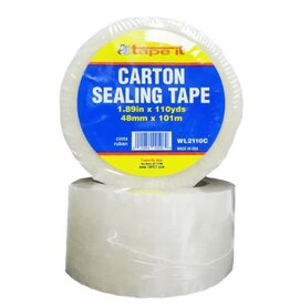 CLEAR PACKING TAPE:  2"x110 YARDS