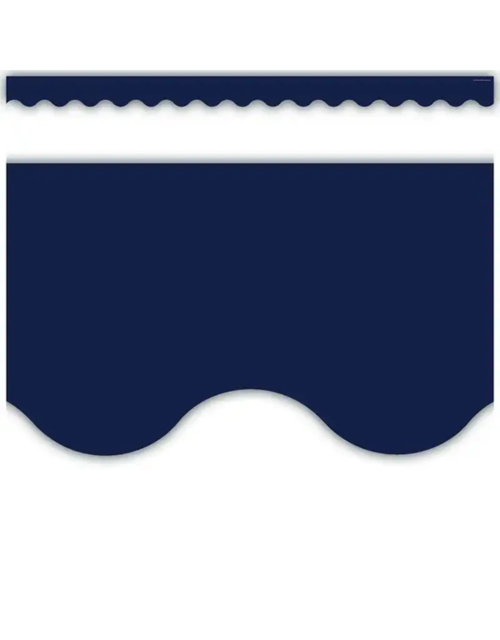 Trend Enterprises SCALLOPED  BORDERS  NAVY - 2 3/16"X35'