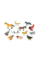 SMALL PLASTIC FARM ANIMALS 2.5"L - 12 PACK