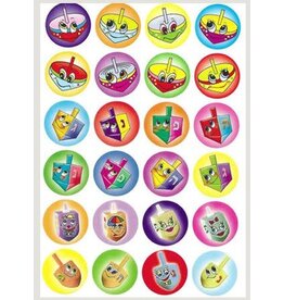 STICKERS: ASSORTED ANIMATED DREIDLES 10 SHEET