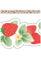 DIE CUT BORDER STRAWBERRY PATCH - 2 3/4"X35'