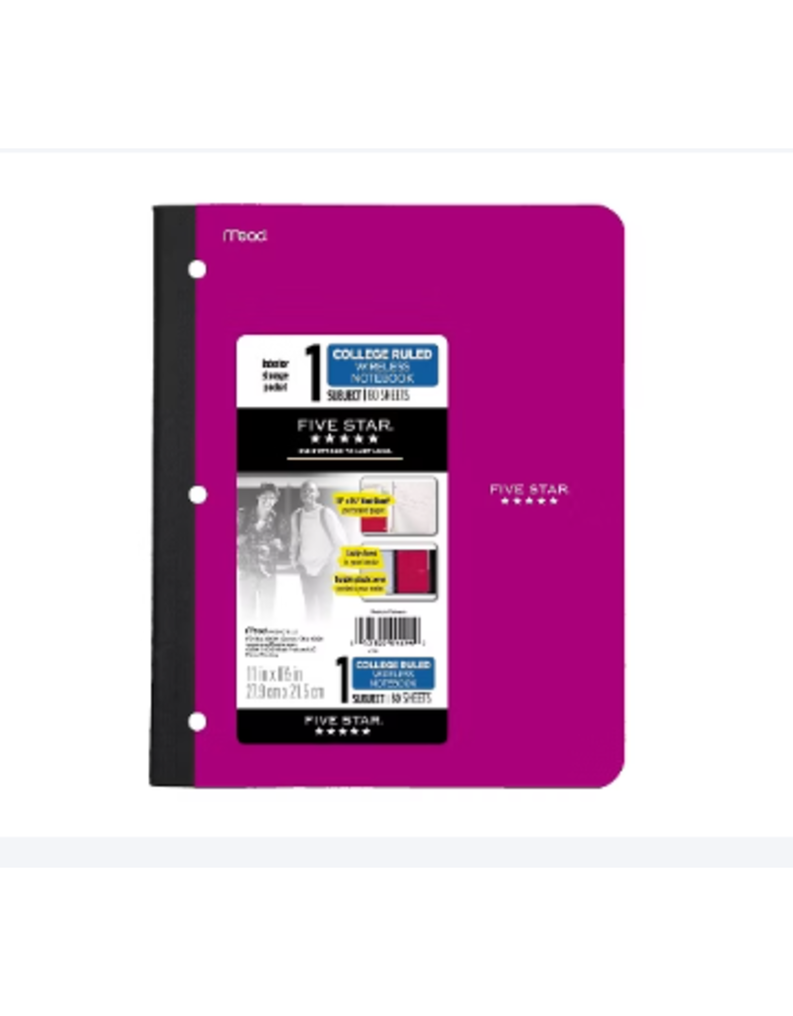 Mead College Ruled Wireless Composition Notebook 80 sheets 11"x8.5"