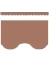 Trend Enterprises SCALLOPED  BORDERS  MOCHA BROWN - 2 3/16"X35'