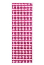 RHINESTONE STICKER: 6MM DARK PINK 504 PACK