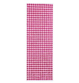 RHINESTONE STICKER: 6MM DARK PINK 504 PACK