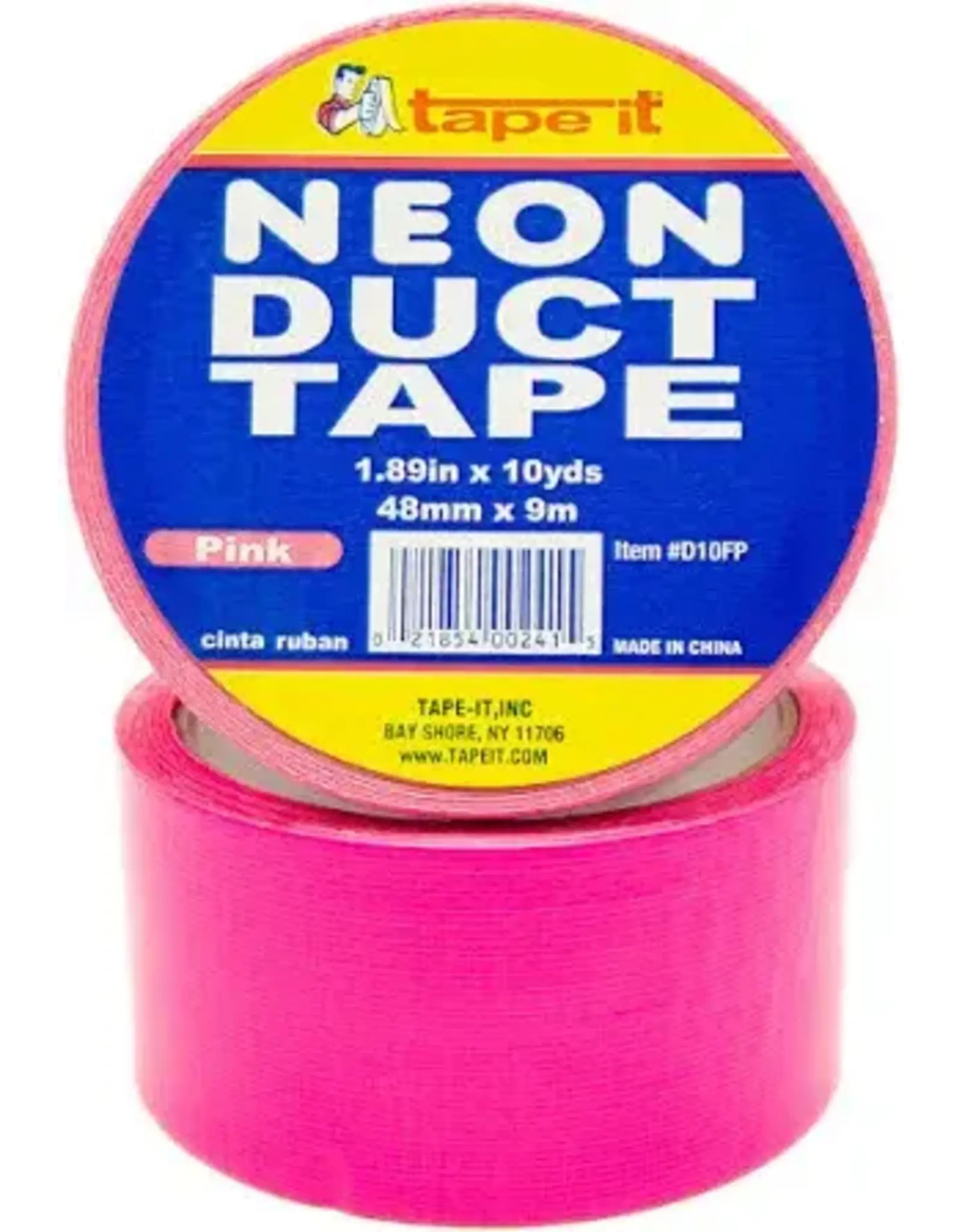 DUCT TAPE:  2" x 10 YARDS -  NEON FLUORESCENT PINK