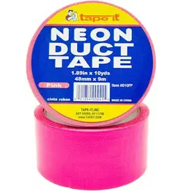DUCT TAPE:  2" x 10 YARDS -  NEON FLUORESCENT PINK