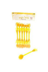 7" PLASTIC HONEY DIPPER WITH BEE TOPPER - 12 PACK