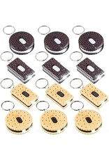 KEYCHAIN: 1.75" COOKIE  FLASHLIGHT  12 PACK