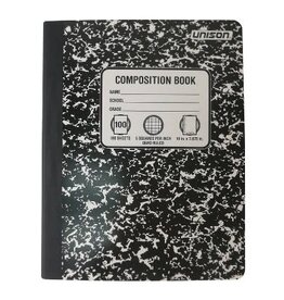 BLACK AND WHITE  COMPOSITION BOOK GRID QUAD  RULED  100 SHEETS