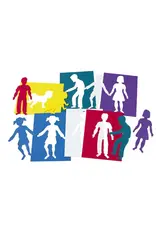 STENCIL: PEOPLE FAMILY THEME - 8.75"X6.75" - 6 PACK
