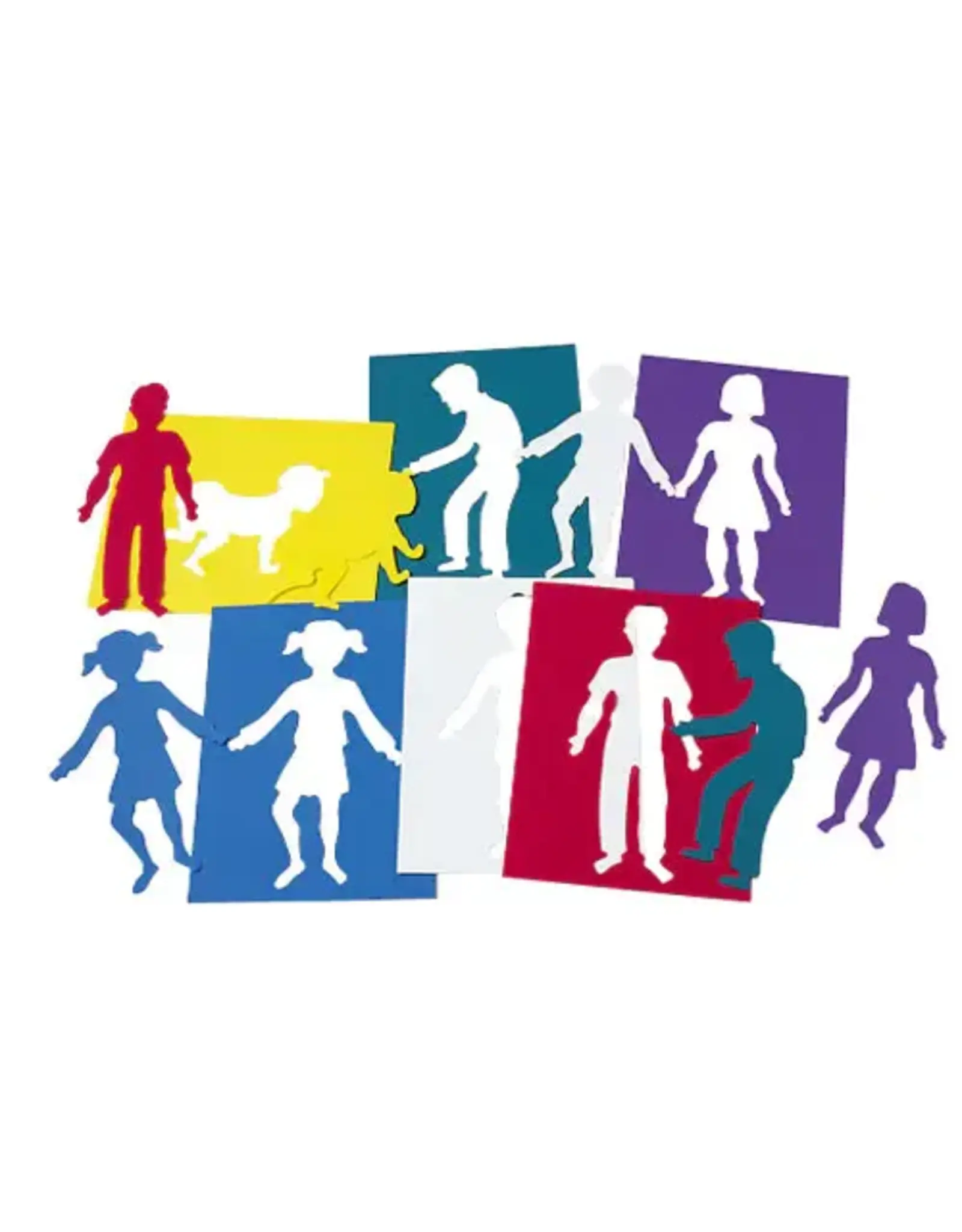 STENCIL: PEOPLE FAMILY THEME - 8.75"X6.75" - 6 PACK