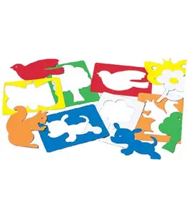 STENCIL: OUTDOOR THEME - 8.75"X6.75" - 6 PACK