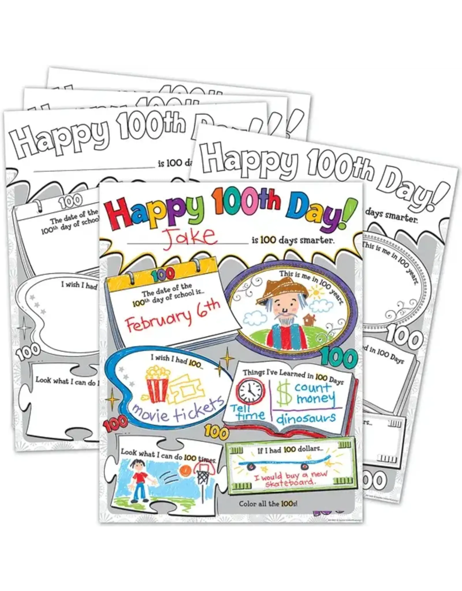HAPPY 100TH DAY POSTER PACK 32 sheets