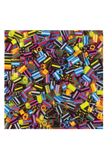 STRAW BEADS STRIPED 1000 PACK