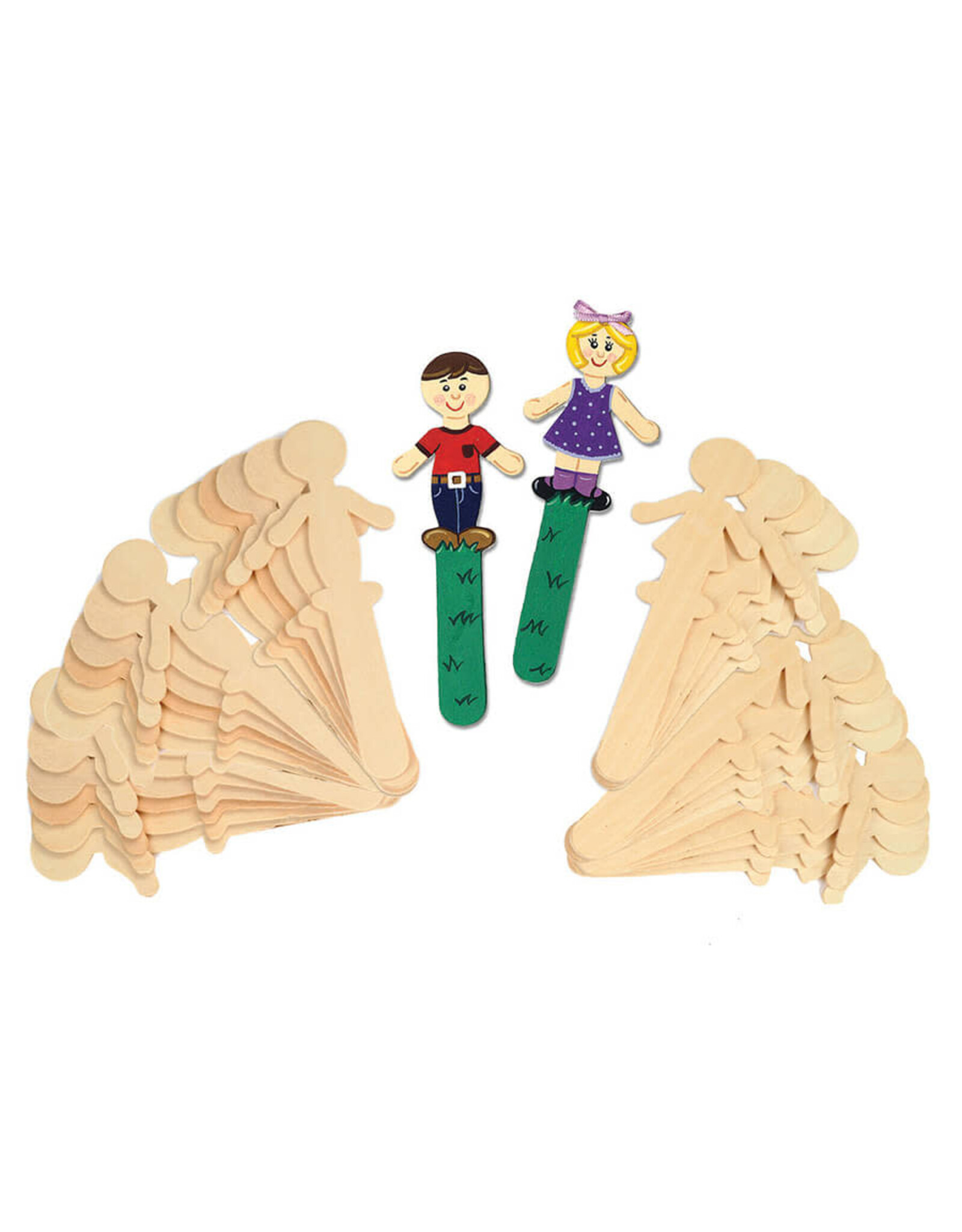 CRAFT STICKS: PEOPLE  5.5" 16 PACK