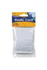 BEADING THREAD - ELASTIC - WHITE 1.2MM X 25 YARDS