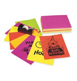 COPY PAPER: 24LB 8 1/2"X11"  ASSORTED NEON COLORS 250 SHEETS