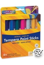 GLIDE ON TEMPERA PAINT STICKS 6 METALLIC COLORS