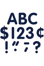 CLASSIC READY LETTERS: 4" NAVY BLUE 81 PC