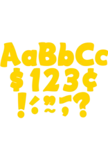 FUN FONT READY LETTERS: 4" YELLOW COMBO