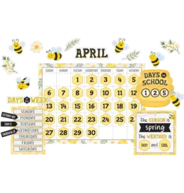 BULLETIN BOARD SET: BUZZING BEES CALENDAR