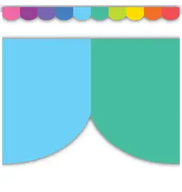 SCALLOPED DIE CUT BORDER COLORFUL 3"X35'
