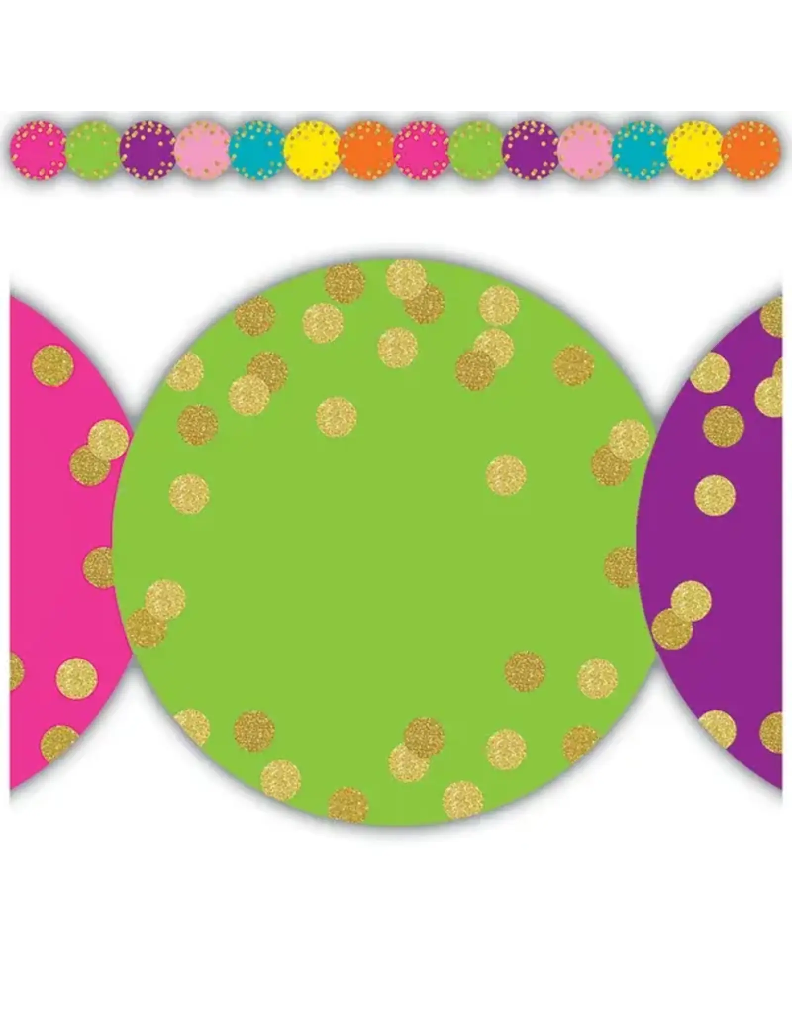DIE CUT BORDER CONFETTI CIRCLES - 2 3/4"X35'