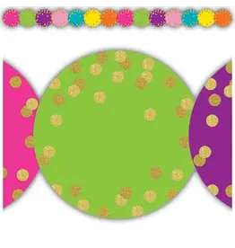 DIE CUT BORDER CONFETTI CIRCLES - 2 3/4"X35'