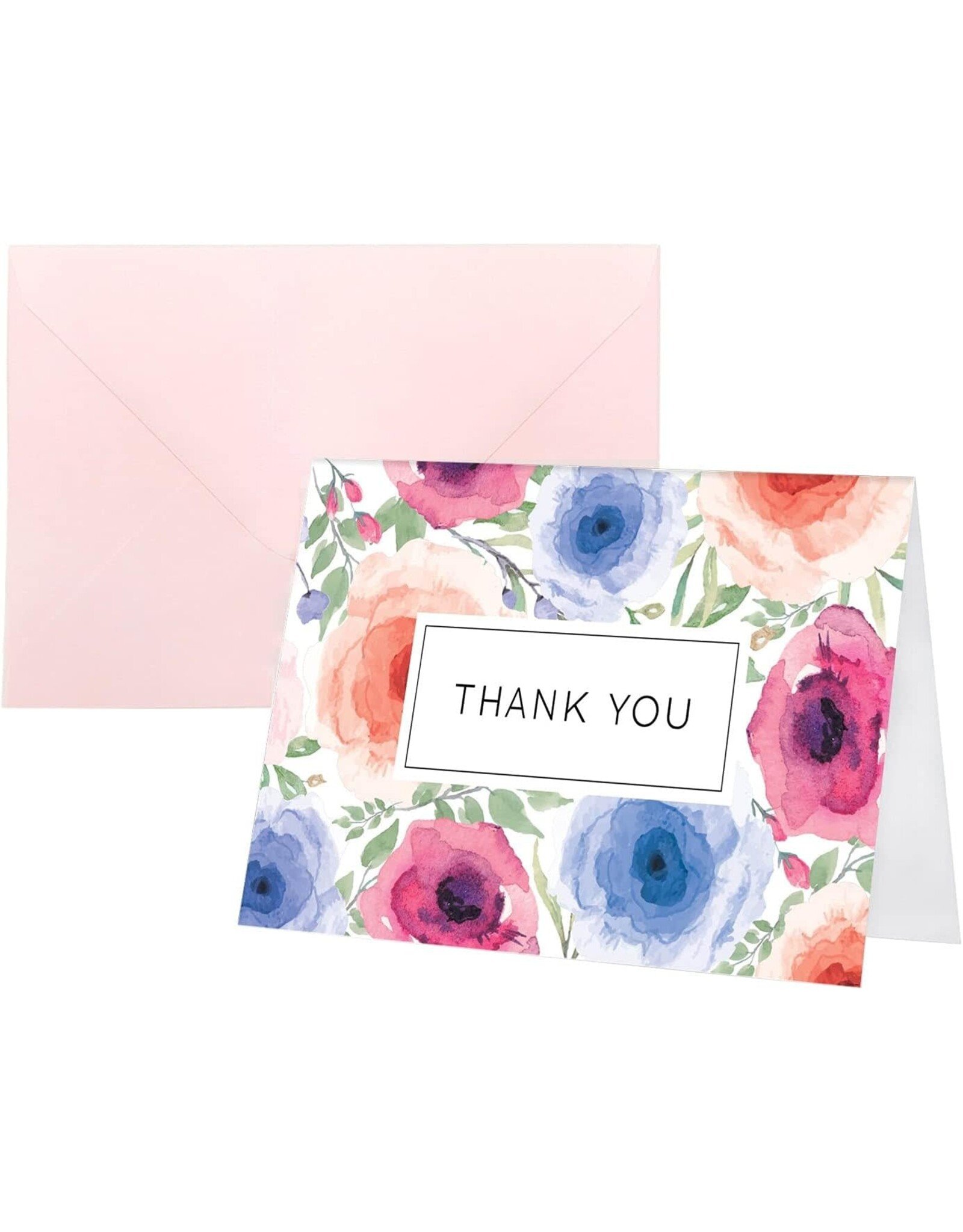 THANK YOU CARD WITH ENVELOPE 4"X6" - 20 PACK