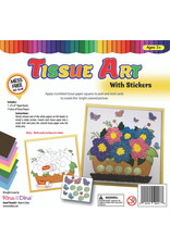 TISSUE ART WITH STICKERS - FORAL