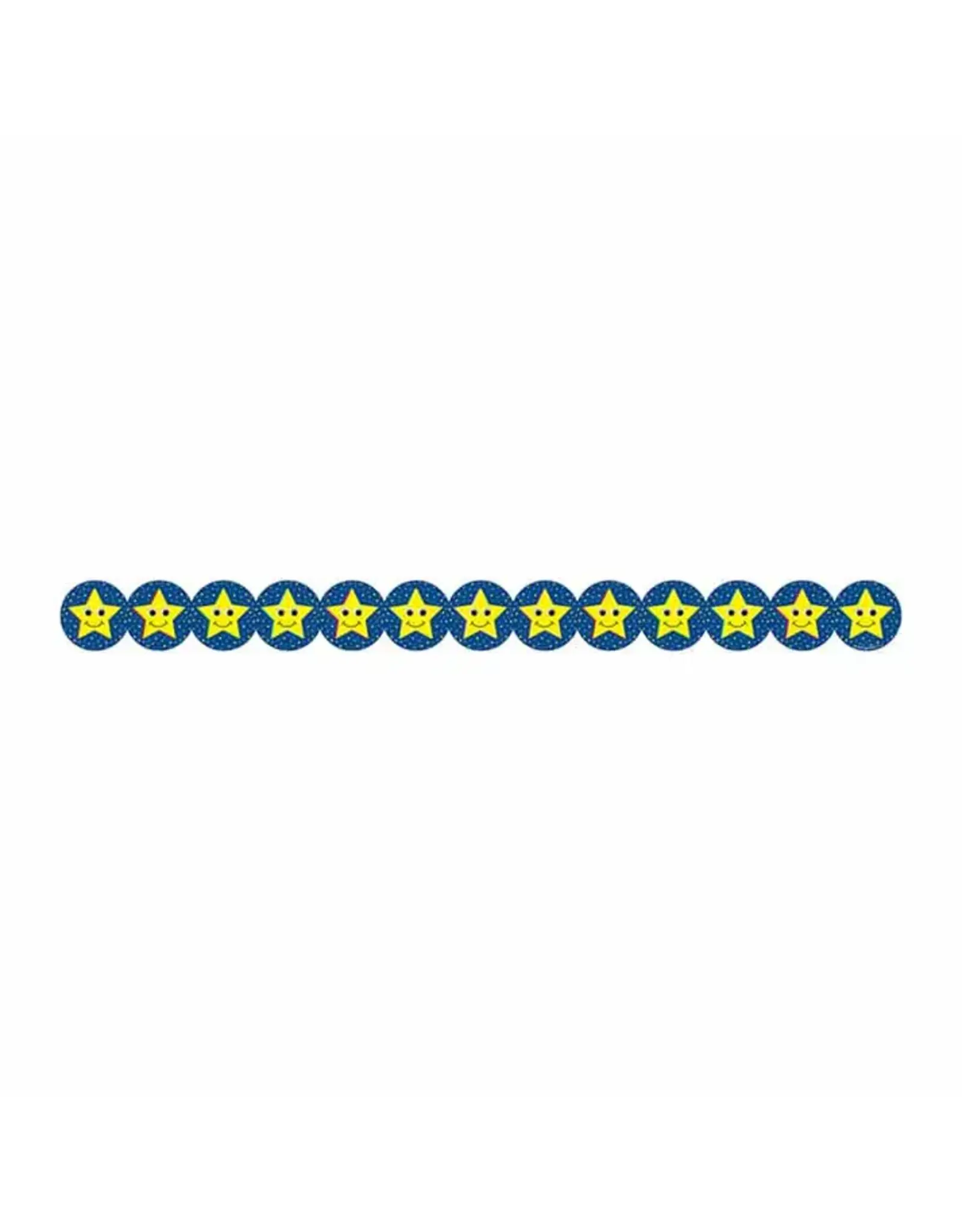 DIE CUT SMILING STARS BORDERS  - 3"x36'