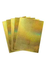 HYGLOSS HOLOGRAPHIC BOARD: 8½x11, MOSAIC GOLD - 5 SHEETS
