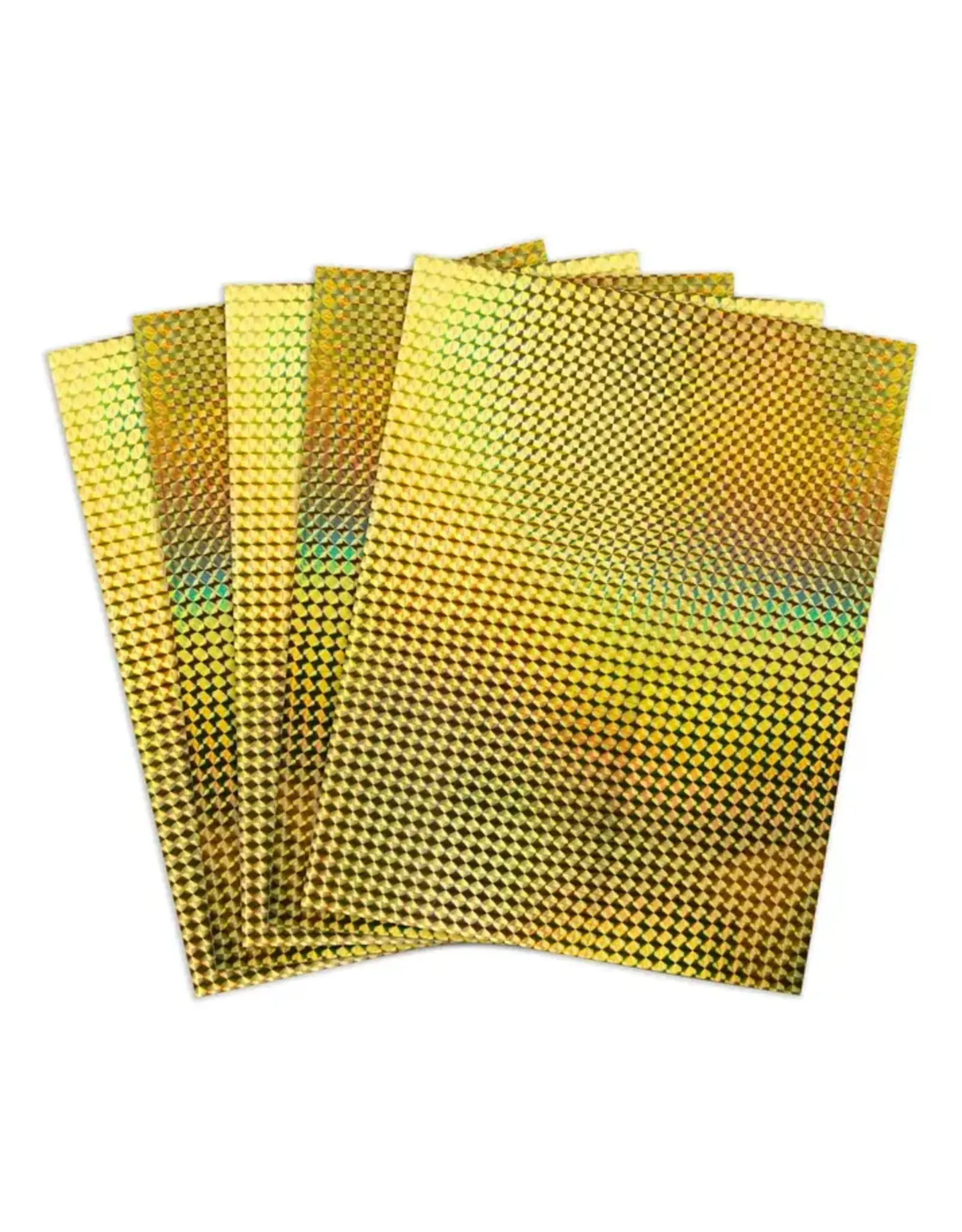 HYGLOSS HOLOGRAPHIC BOARD: 8½x11, MOSAIC GOLD - 5 SHEETS