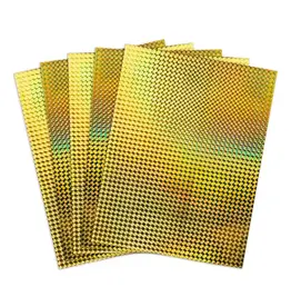 HYGLOSS HOLOGRAPHIC BOARD: 8½x11, MOSAIC GOLD - 5 SHEETS